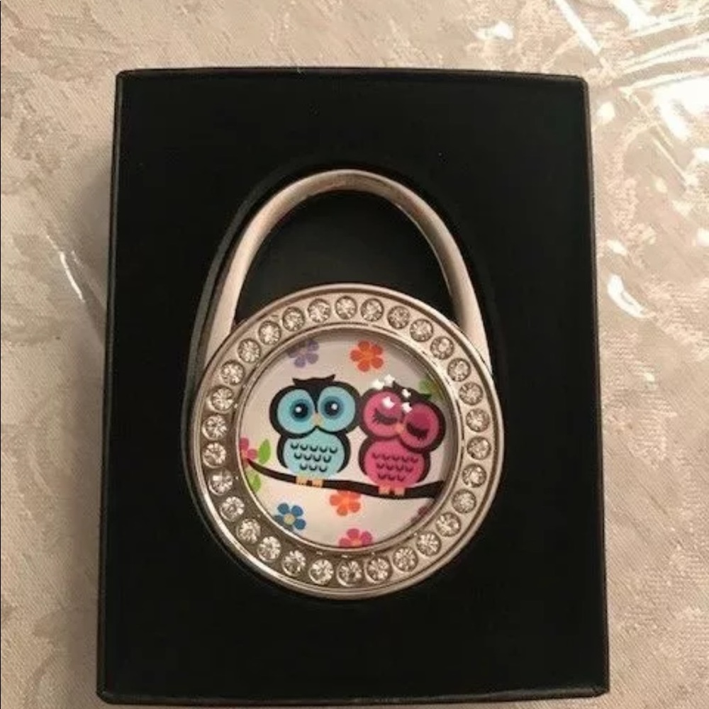 3/$5 Purse hook/Hanger-colorful Owls